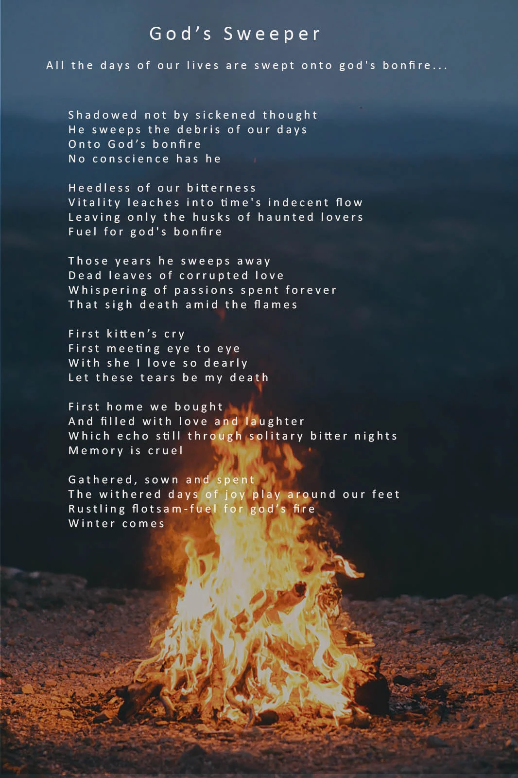 God's Bonfire by Keith Rowley